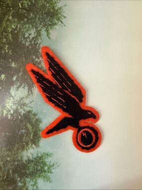 Dirty Bird, Claude Vonstroke Orange and Black Logo Patch